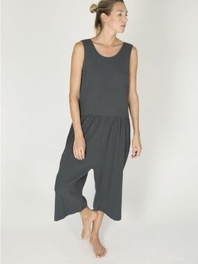 Ilana Kohn Samet Jumpsuit - in Faded Black Linen - Medium - GUC